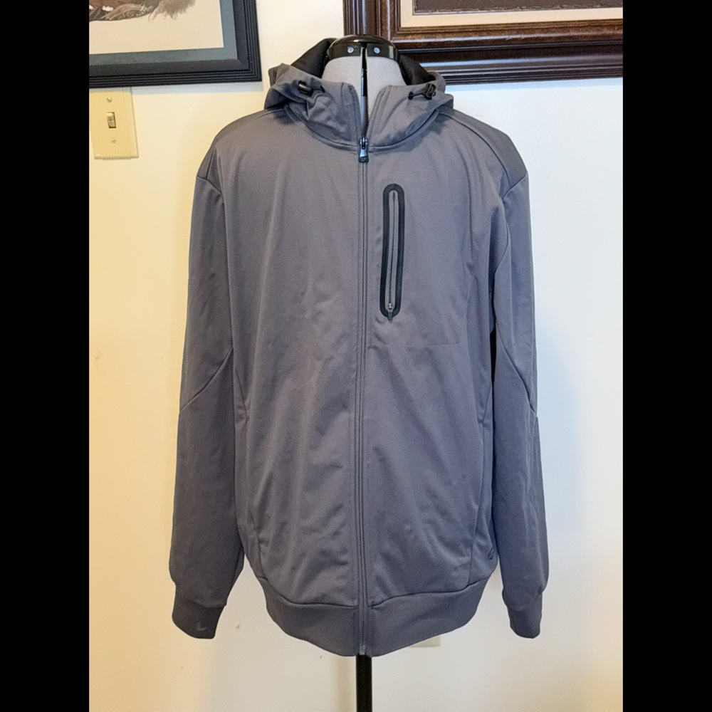 Mondetta Gray Lightweight Hooded Windbreaker